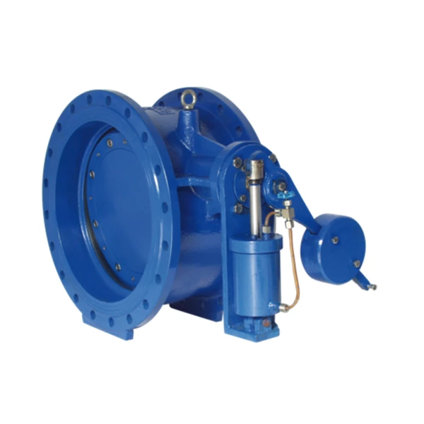 Butterfly Check Valve with Counterweight & Oil Cylinder (Flanged PN 16)
